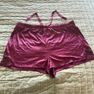 Torrid Satun Wine Pajama Shorts Intimates Sleepwear